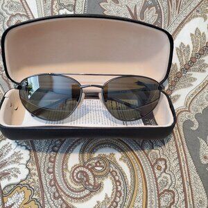 Vintage Serengeti Flex Sangro 6999 Dark Grey Aviator Sunglasses w/Case -Mint